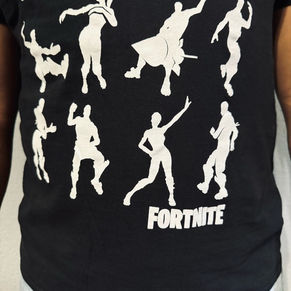 Fortnite Men Black Dance Emote Crew Neck Gaming T-Shirt Size L 100% Cotton - Picture 5 of 10